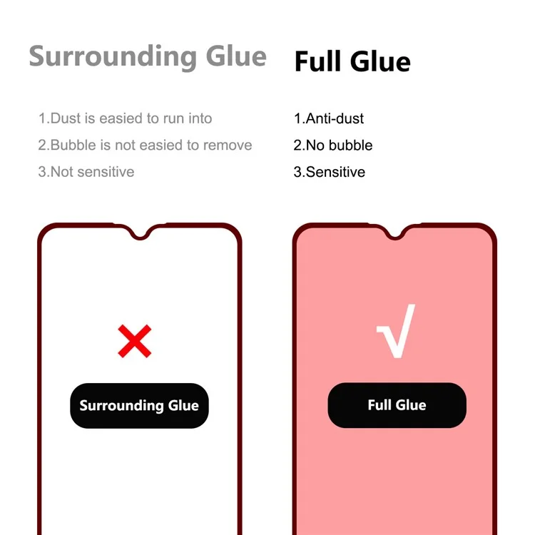 2pcs / Set Chapeau Prince 0.26mm 9H 2.5D Colle Pleine Colle Plein Tire Empreintes-Verre Verre Tempéra Screen Protector Protector Protector Plein Pour Xiaomi Redmi Note 8 2021