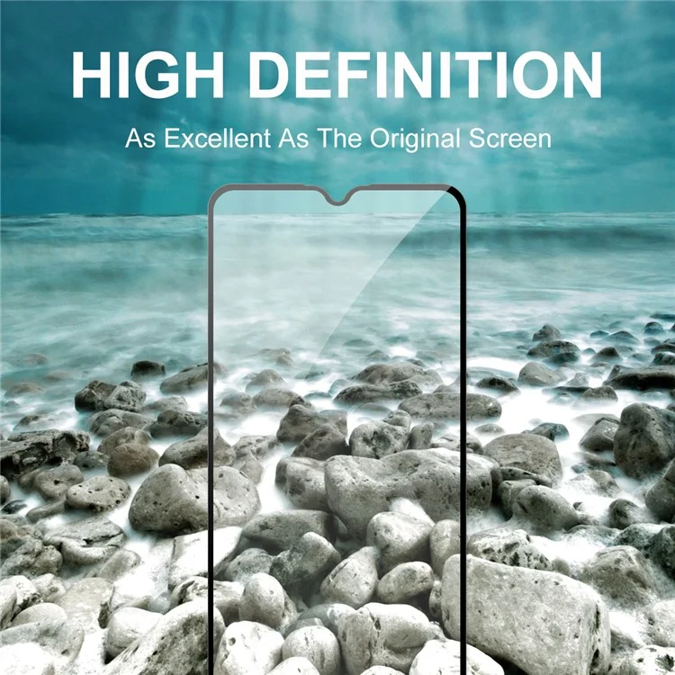 2 piezas/Set HAT PRINCE 0.26mm 9H 2.5D Película protectora de pantalla de vidrio templado a prueba de huellas dactilares de tamaño completo para Xiaomi Redmi Note 8 2021