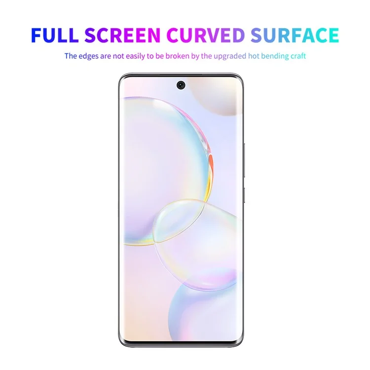 ENKAY HAT PRINCE for Honor 50 / Huawei nova 9, Full Coverage 3D Curved Screen Protector Hot Bending Anti-Scratch High Definition Clear PET Film (Support Fingerprint Unlocking)