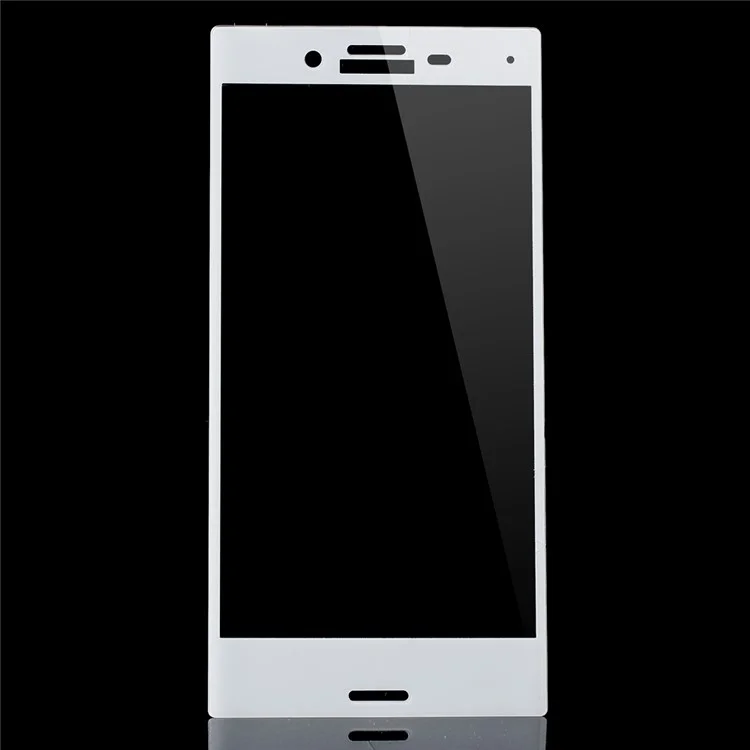 Full Covering Tempered Glass Screen Guard for Sony Xperia X Compact - White