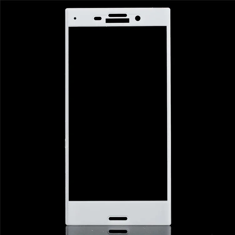 Full Covering Tempered Glass Screen Guard for Sony Xperia X Compact - White