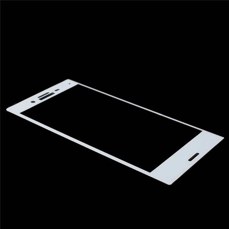 Full Covering Tempered Glass Screen Guard for Sony Xperia X Compact - White