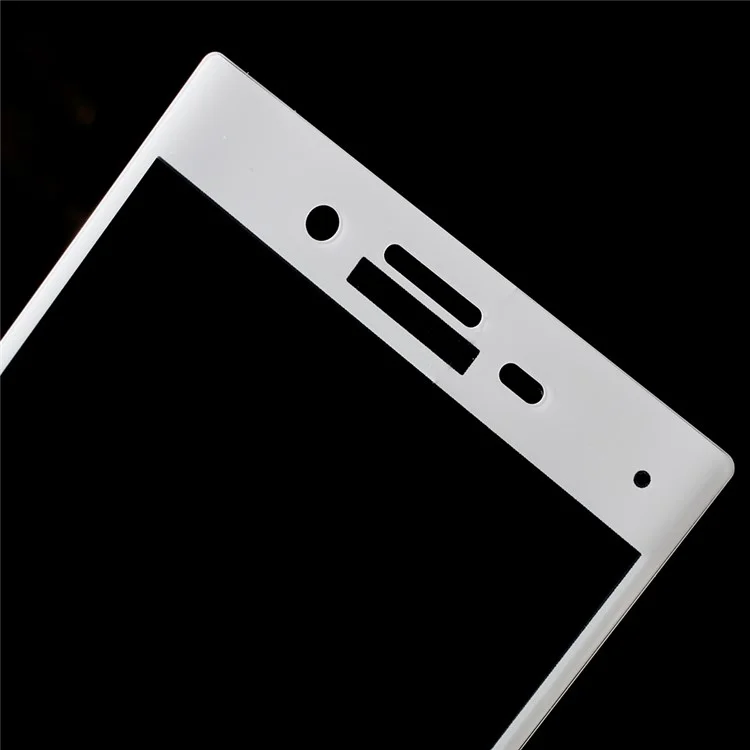 Full Covering Tempered Glass Screen Guard for Sony Xperia X Compact - White
