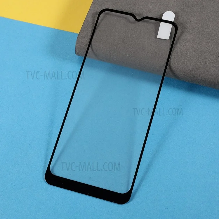 For Motorola Moto G Play (2021) Silk Printing Tempered Glass Screen Protector Full Coverage Full Glue Scratch Resistant Clear Film