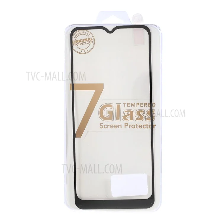 For Motorola Moto G Play (2021) Silk Printing Tempered Glass Screen Protector Full Coverage Full Glue Scratch Resistant Clear Film