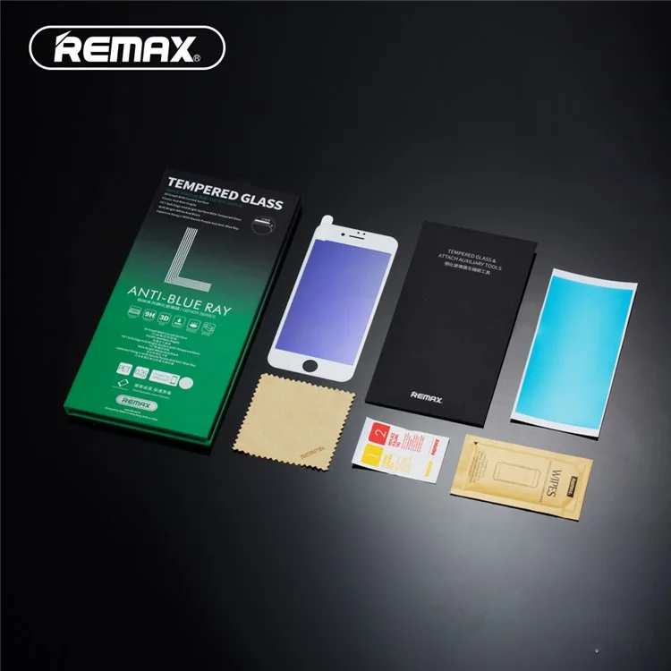 REMAX Gener Series 3D Full Cover Anti-blue-ray Tempered Glass Screen Protector for iPhone 7 - White