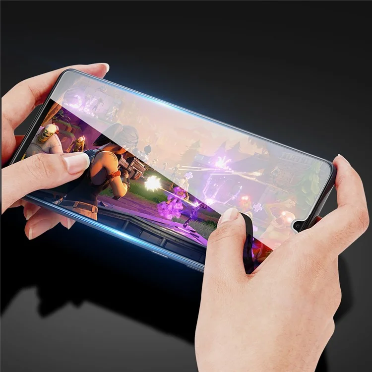 DUX DUCIS Película de vidrio templado HD antiarañazos de 9D y 0,33 mm de grosor con cobertura completa y pegamento completo para Samsung Galaxy M32 (versión global)