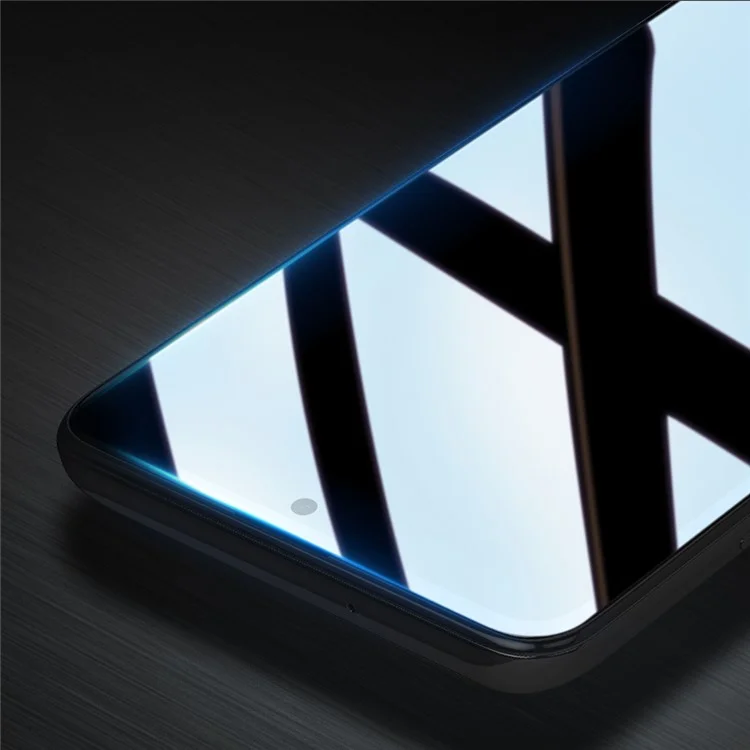 DUX DUCIS Película de vidrio templado HD antiarañazos de 9D y 0,33 mm de grosor con cobertura completa y pegamento completo para Samsung Galaxy M32 (versión global)