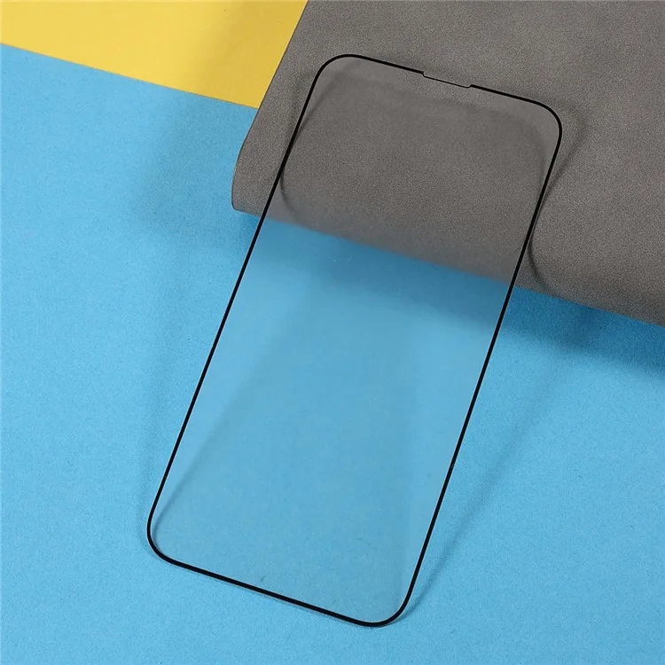 Vollkleber Mattes Seidendruck Mit Temperaturglas Anti-fingerabdruck Vollbildprotektor Film Für Iphone 13/13 Pro