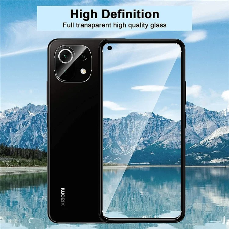 HD Clear 2.5d 9H Dureté Temperred Glass Screen Protector + Camera Lens Protectors Pour Xiaomi Mi 11 Lite 4G / 5G / 11 Lite 5G NE