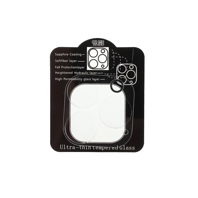 Rurihai 3D Arch Edge HD Camera de Vidrio Templado de Pantalla Completa Protector de Película Para Iphone 13 Pro 6.1 Pulgadas