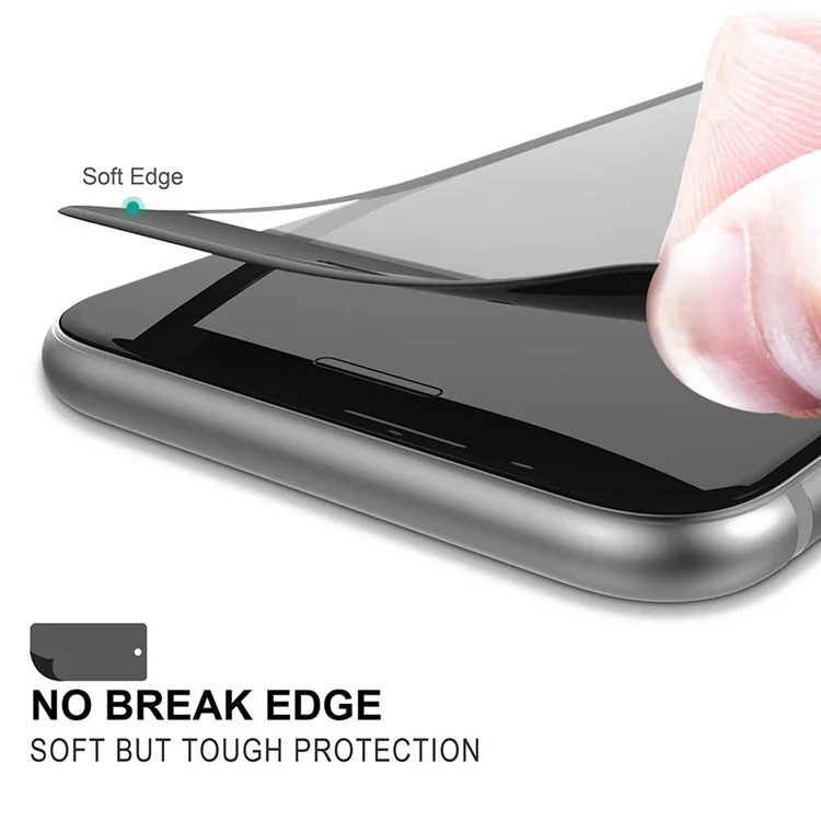 HAT PRINCE for iPhone 7 0.2mm Full Size 3D Curved Carbon Fiber Tempered Glass Screen Protector - Black