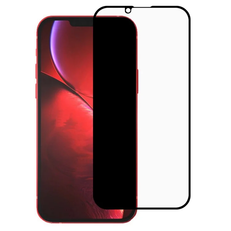 Anti Scratch Anti-Spy Silk Printing Tempered Glass Full Coverage Full Glue Protector Film per iPhone 13 / 13 Pro / 14