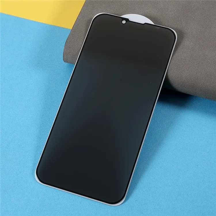 Anti Scratch Anti-Spy Silk Printing Tempered Glass Full Coverage Full Glue Protector Film per iPhone 13 / 13 Pro / 14