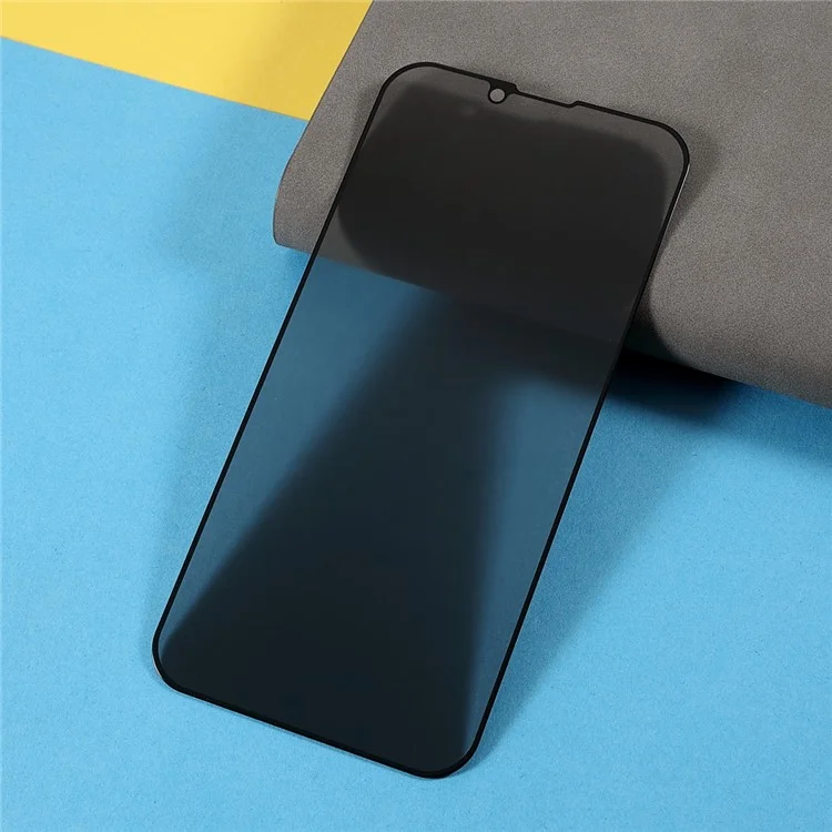 Anti Scratch Anti-Spy Silk Printing Tempered Glass Full Coverage Full Glue Protector Film per iPhone 13 / 13 Pro / 14