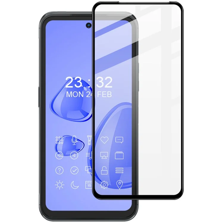 IMAK Pro+ Full Coverage Full Glue Premium HD Clarity 9H Tempered Glass Screen Protector per Nokia XR20