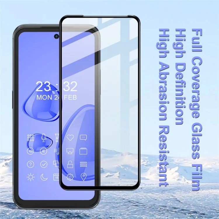IMAK Pro+ Full Coverage Full Glue Premium HD Clarity 9H Tempered Glass Screen Protector per Nokia XR20