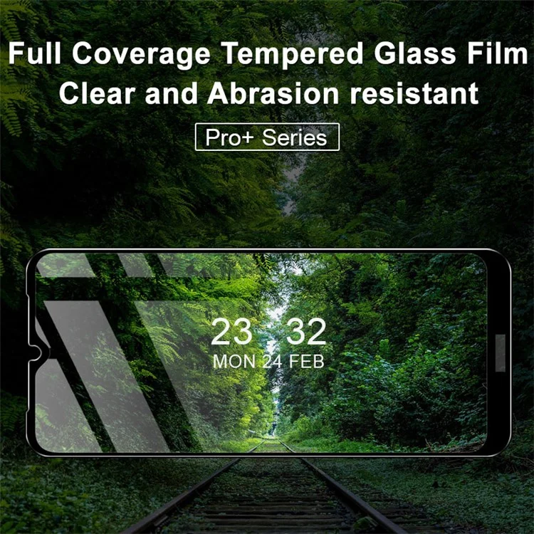 IMAK Pro+ Full HD Clear 9H Anti-Scratch Full Coverage Full Glue Tempered Glass Film pour Nokia C30