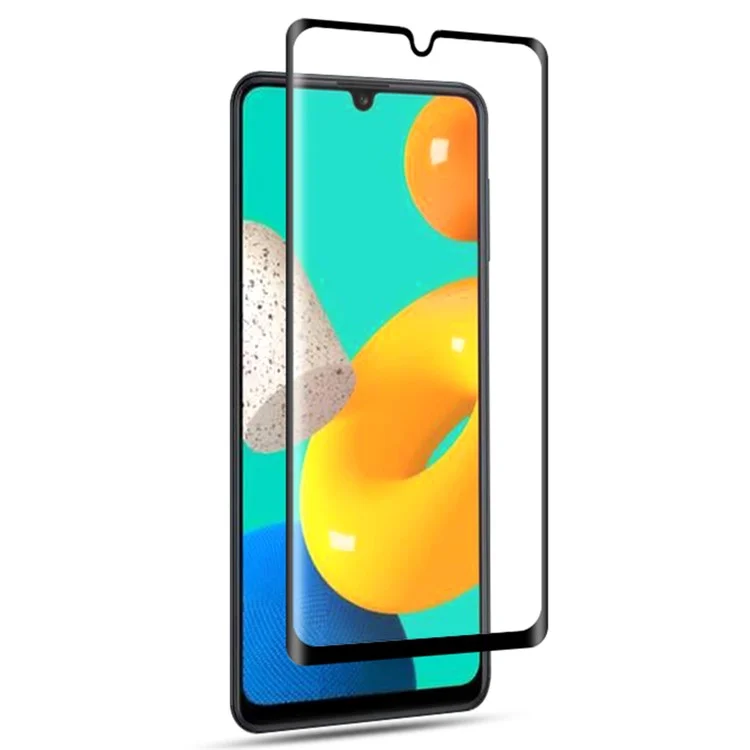 MOCOLO 9H Anti-Scratch HD Clear Full Coverage Full Glue Silk Printing Tempered Glass Screen Protector for Samsung Galaxy M32 (Global Version) - Negro