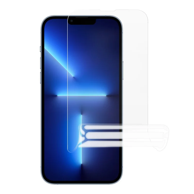 Protector de pantalla hidrogel transparente completo para iPhone 13 / 13 Pro / 14, película blanda de TPU