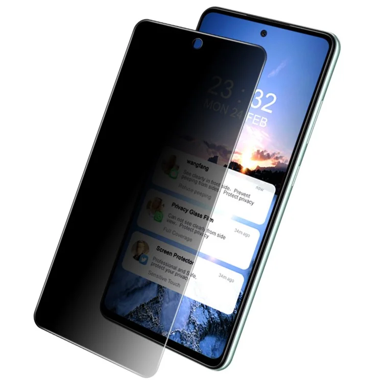 IMAK Anti-Peep Privacy Protection Tempered Glass Screen Protector for Samsung Galaxy A52s 5G / A52 4G / 5G