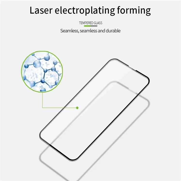 Pinwuyo Cobertura Completa Pegamento Completo 2.5D 9H Anti-DactingPrint Protector De Cristal Templado Anti-explosión Para IPhone 13 Mini 5.4 Pulgadas