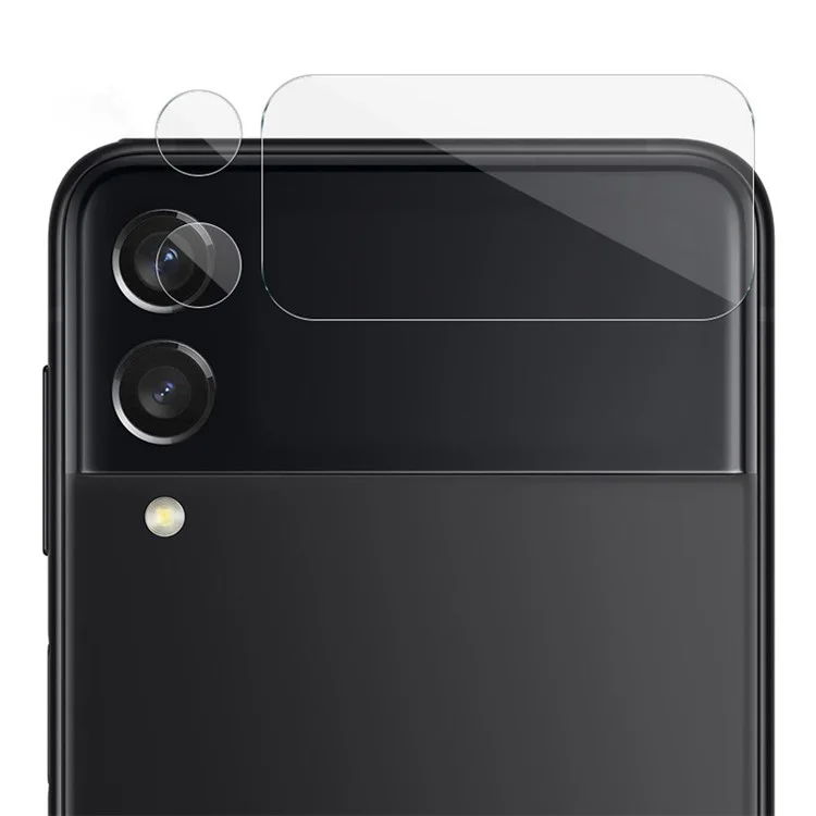 IMAK 1 Set Anti Scratch Ultra Clear Ring Tempered Glass Film Camera Lens Protector per Samsung Galaxy Z Flip3 5G
