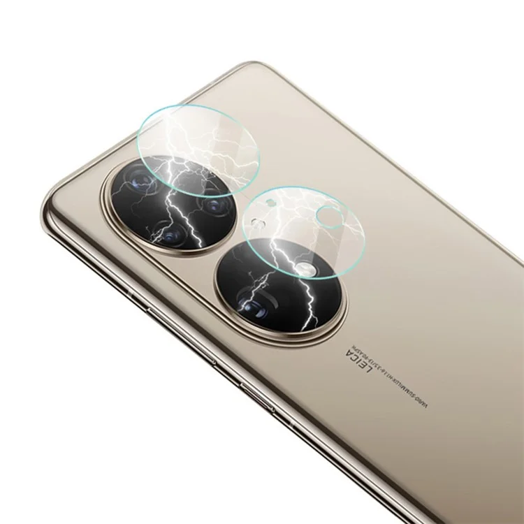 IMAK 1 Set Ultra Clear Round Ring Tempered Glass Rear Camera Lens Protector Film per Huawei P50 Pro