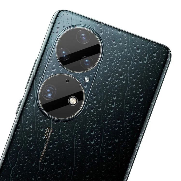 IMAK 1 Set Ultra Clear Round Ring Tempered Glass Rear Camera Lens Protector Film per Huawei P50 Pro