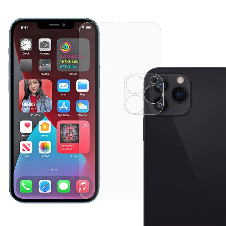 9h Dureté 2.5d Edge HD Protecteur D'écran en Verre Trempé Transparent Avec un Film de Protecteur de la Caméra Pour Iphone 13 Pro 6,1 Pouces