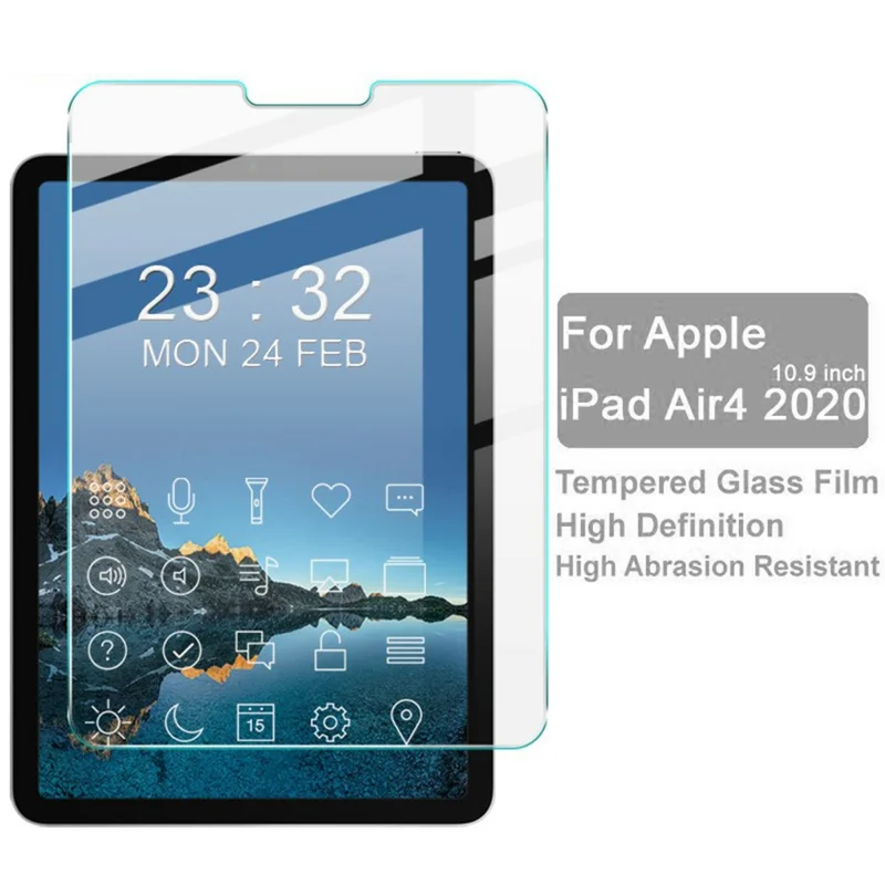 IMAK H Series Anti-Scratch 9H Hardness HD Tempered Glass Full Screen Protector Film for iPad Air (2020) / Air (2022)