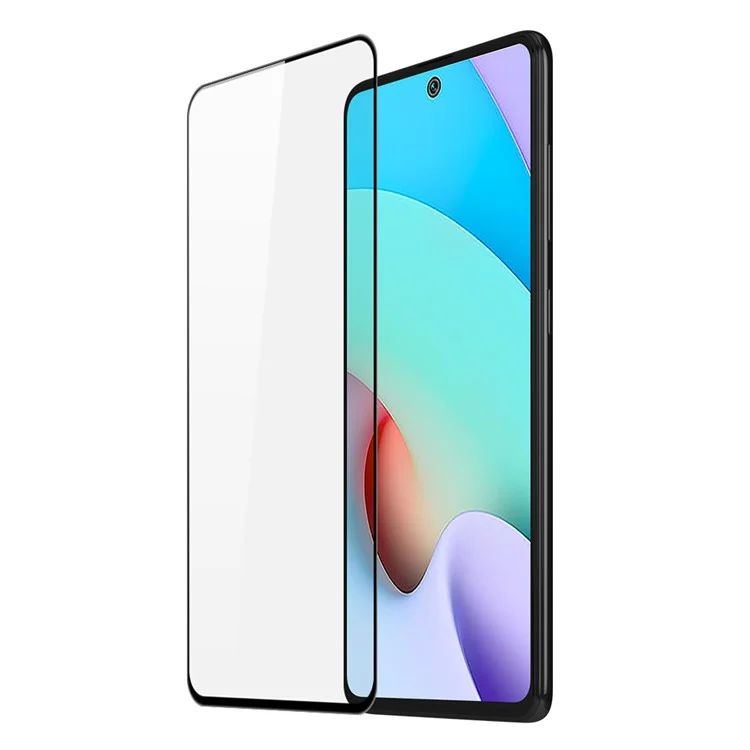 DUX DUCIS 9D Full Glue Full Screen High Definition 0.33mm Tempered Glass Film for Xiaomi Redmi Note 11 4G (MediaTek)/Redmi 10 4G (2021)/Redmi 10 2022 4G/Redmi 10 Prime