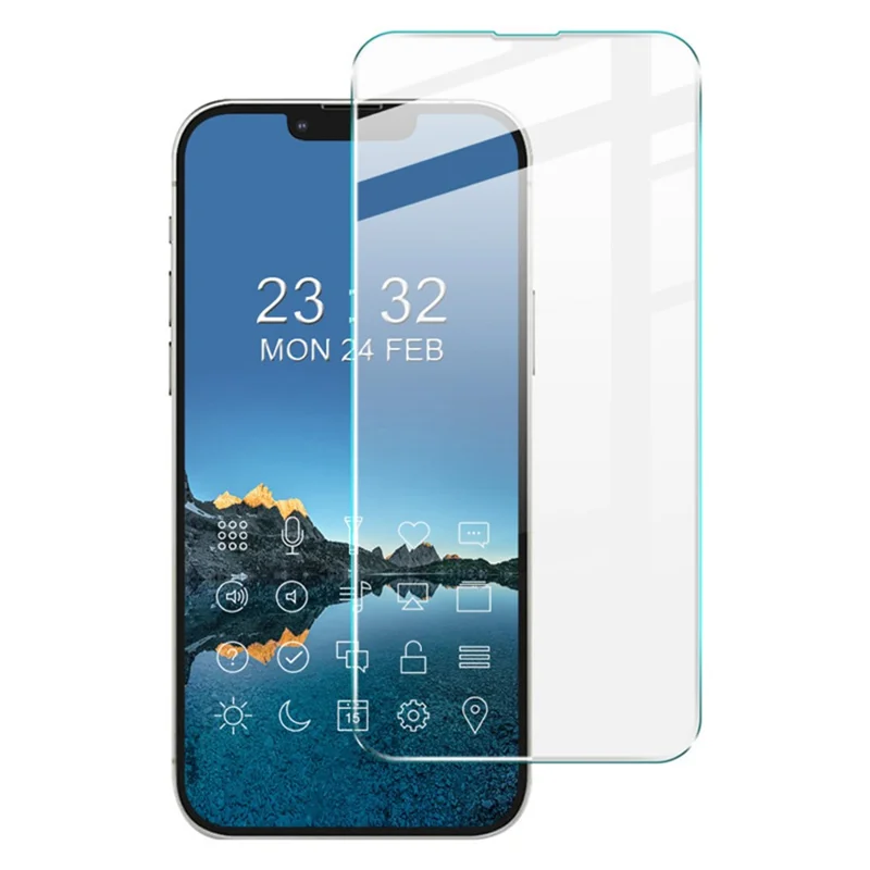 IMAK Serie H Película Protectora de Cristal Templado de Alta Transparencia para iPhone 13 Pro Max / 14 Plus