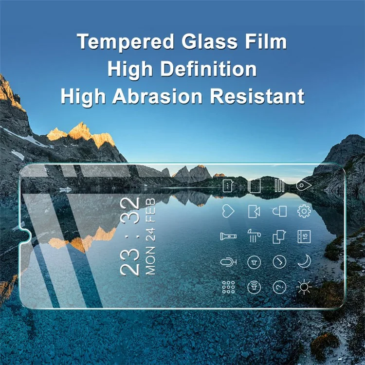 IMAK H Series Anti-scratch HD Tempered Glass Screen Protector Film Guard para Motorola Defy (2021)