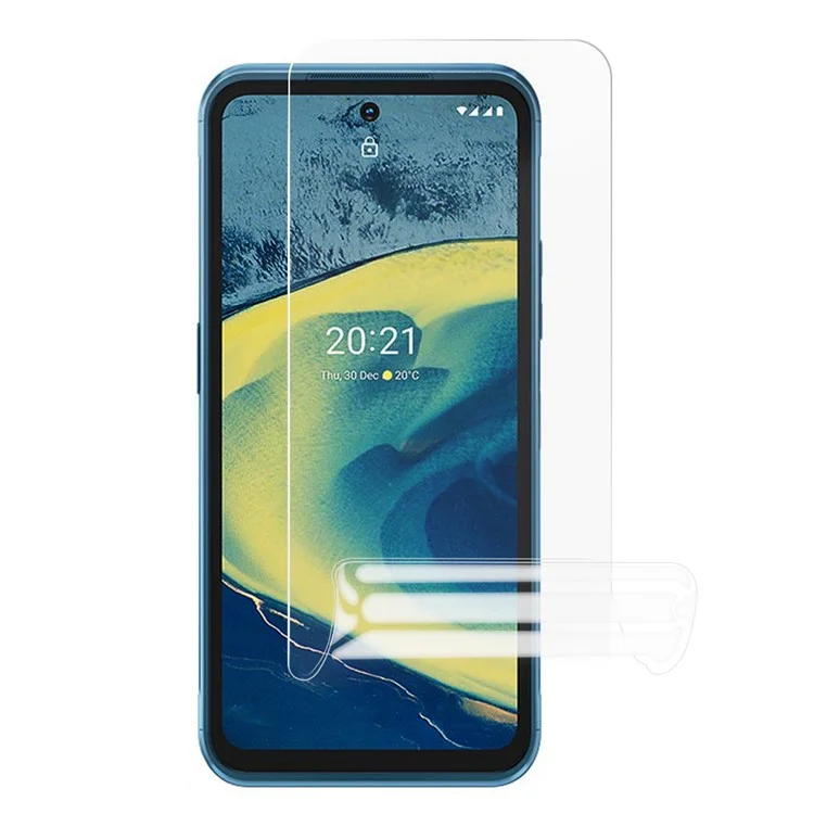 Película protectora completa HD anti huellas dactilares suave de TPU de hidrogel para Nokia XR20 5G