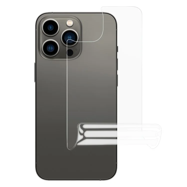 Film protecteur de dos transparent en hydrogel et TPU souple Full Cover pour iPhone 13 Pro Max 6,7 pouces