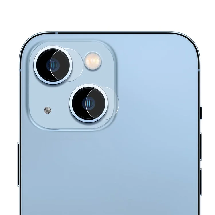 ENKAY HAT PRINCE 0,2 mm Ultra High Clear 9H Härte Gehärtetes Glas Kameralinsen-Bildschirmschutzfolie (2 Stück/Gruppe) für iPhone 13 / 13 mini