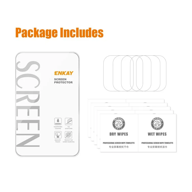 ENKAY HAT PRINCE for Apple Watch Series 9 / 8 / 7 41mm 2Pcs / Set 3D Curved Hot Bending Full Coverage HD Clear Ultra-Thin Screen Protector Soft PET Filmm - Transparent