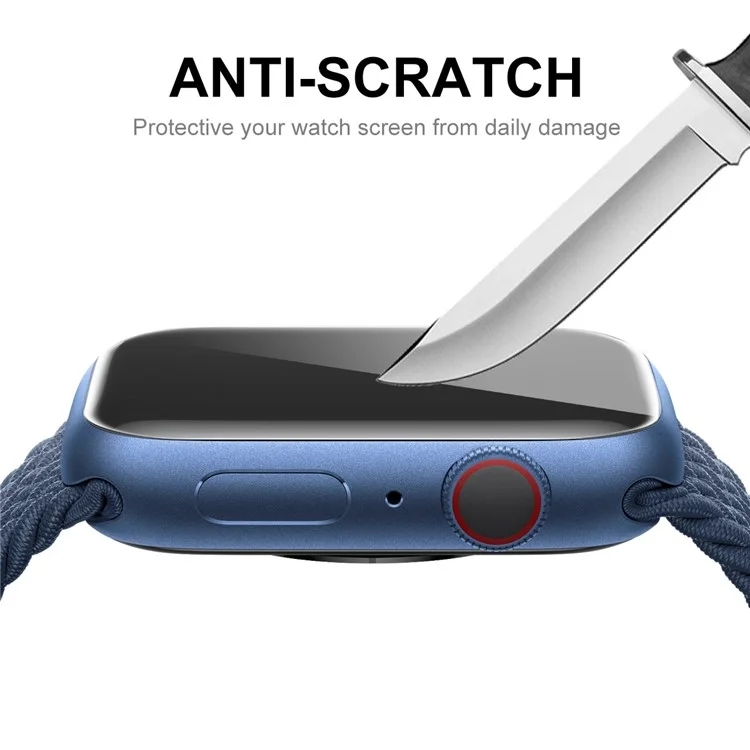 ENKAY HAT PRINCE 3D Curved Full Coverage Soft PC Edge + PMMA Закаленное стекло Защитная пленка HD Clear Film для Apple Watch Series 7 41mm