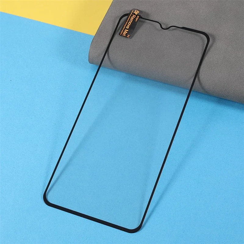 Full Glue Silk Printing Anti-Explosion Well-Protected Complete Covering Tempered Glass Screen Protector for Realme C25