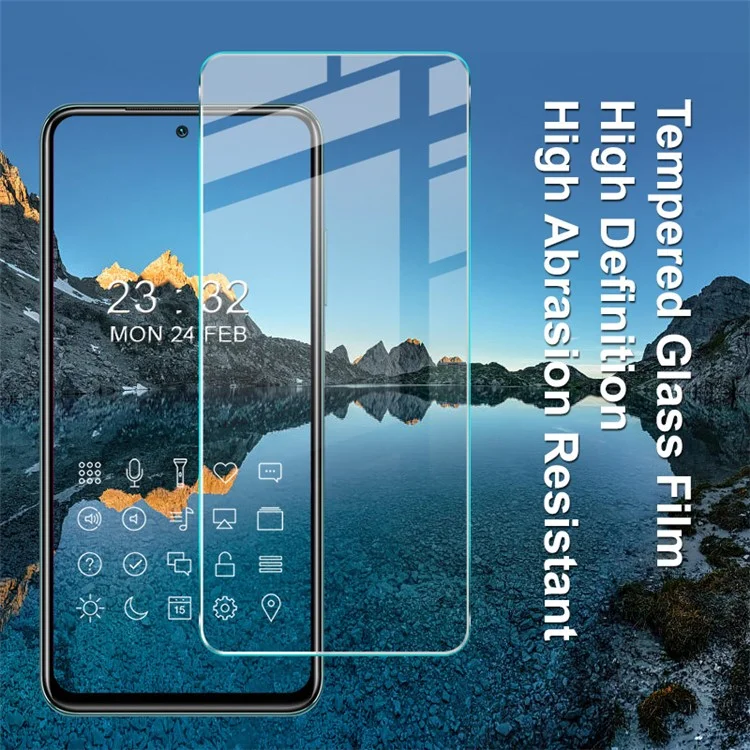 IMAK H Series Shatter-Proof 9H Hardness Tempered Glass Screen Protector Film for Xiaomi Redmi 10 4G (2021)/Redmi 10 Prime/Redmi 10 2022 4G/Redmi Note 11 4G (MediaTek)