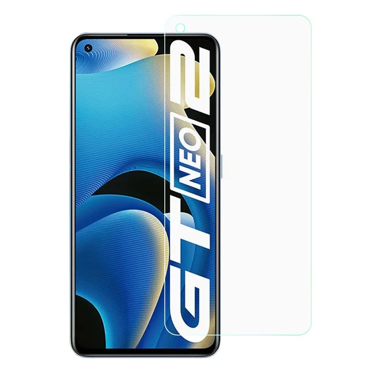 Protetor de Tela de Vidro Temperado Antichoque de 0,3 mm, Filme Antiexplosão, Protetor para Realme GT Neo2
