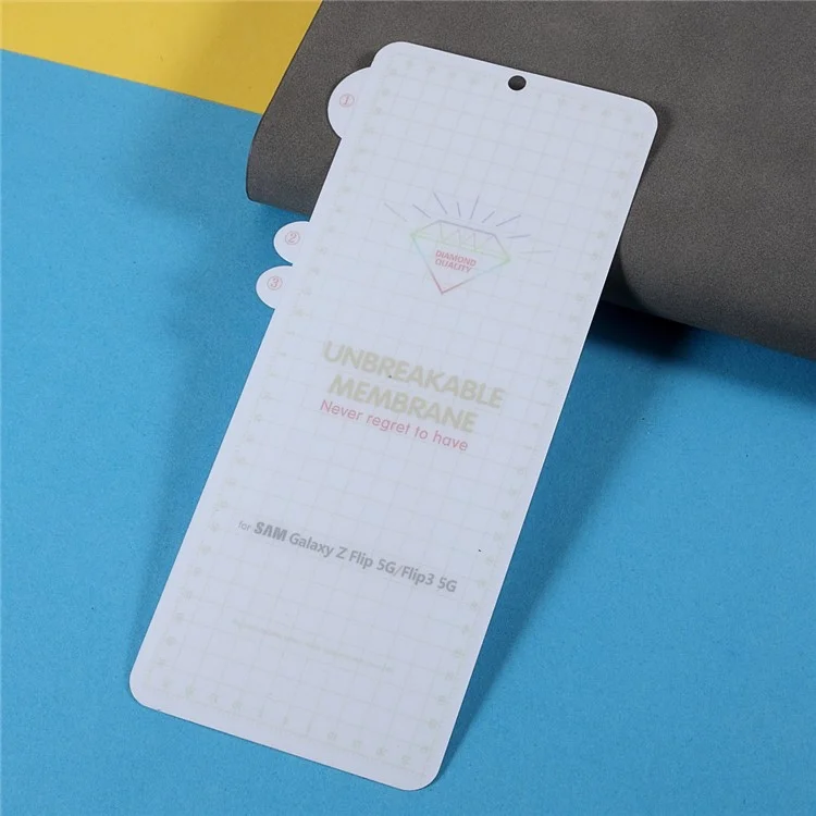 Conjunto de películas protectoras de TPU suaves y completas para la parte delantera y trasera del Samsung Galaxy Z Flip3 5G