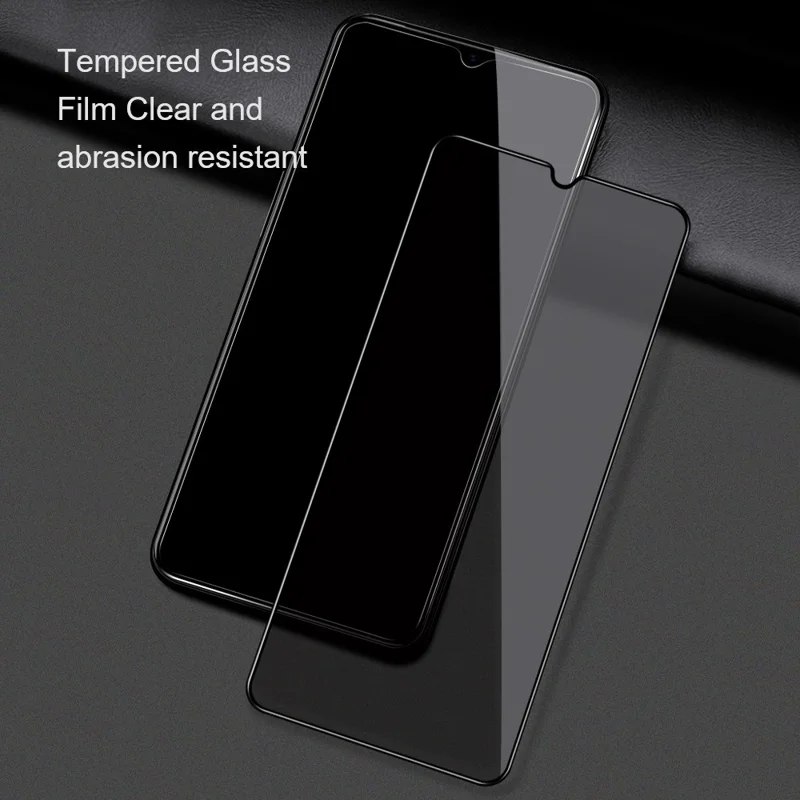 AMORUS 2Pcs/Set Anti-Explosion Secondary Hardening Full Glue Silk Printing HD Tempered Glass Screen Protector for Samsung Galaxy A72 4G/5G