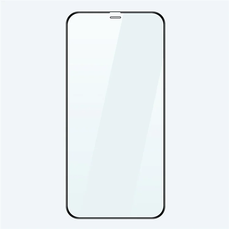 AMORUS 2Pcs Pellicule de verre trempé de protection intégrale à l'écran Impression de soie de défense solide HD Transparent pour iPhone 12 Pro Max 6.7 pouces - Noir 