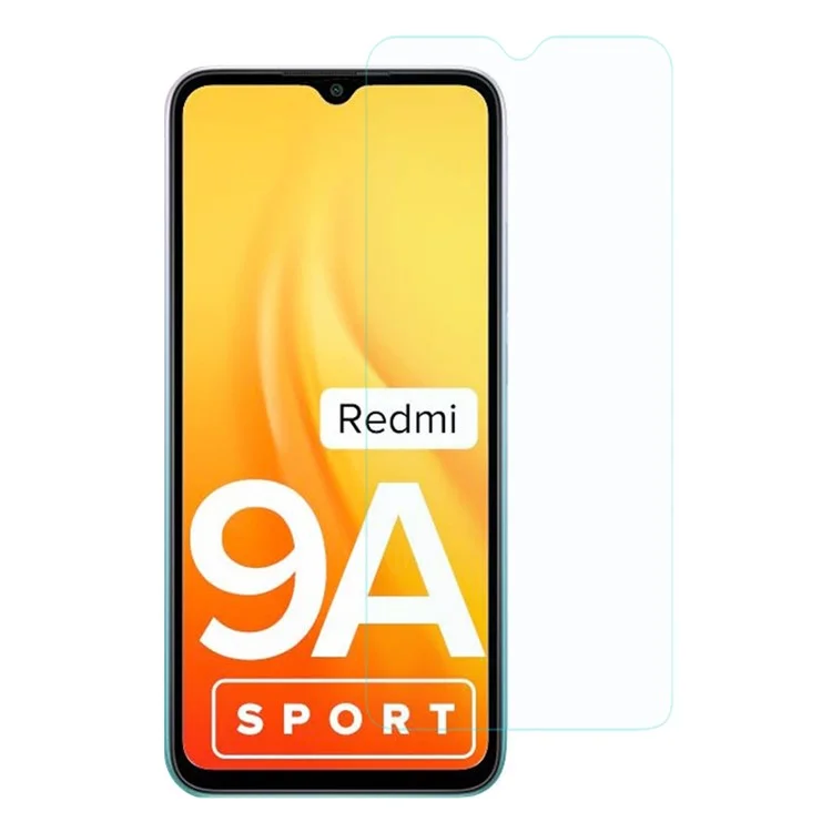 0,3 mm Lichtbogenkante Explosionsfestes, Geschmittertes Glas Wasserdichtes Anti-kratzer-screenschutzfilm Für Xiaomi Redmi 9A Sport