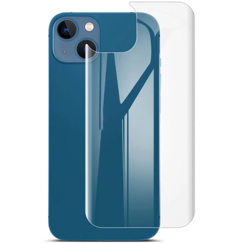 For iPhone 13 / 13 Pro / 14 IMAK 2Pcs / Set HD Transparent  Hydrogel Protective Film III Full Coverage Soft TPU Back Protector