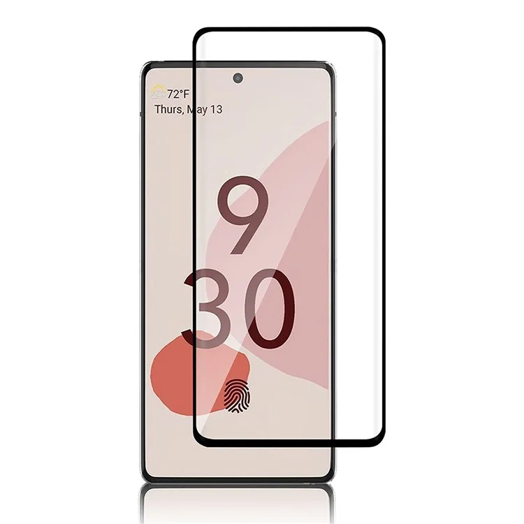 Full Cover Side Glue Premium 9D Silk Printing Tempered Glass Screen Protector per Google Pixel 6 Pro