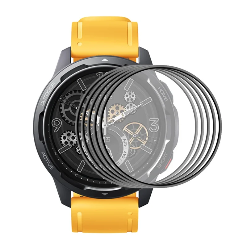 ENKAY HAT PRINCE 5pcs/set 3D Curved Curve Moto PC Edifica + PMMA HD Copertura Full Schermo Protector Per Xiaomi Watch Color 2