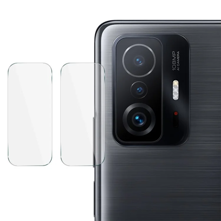IMAK 2 pièces/paquet Protecteur d'écran en verre trempé anti-rayures et sans bulles HD pour l'appareil photo de Xiaomi 11T / 11T Pro